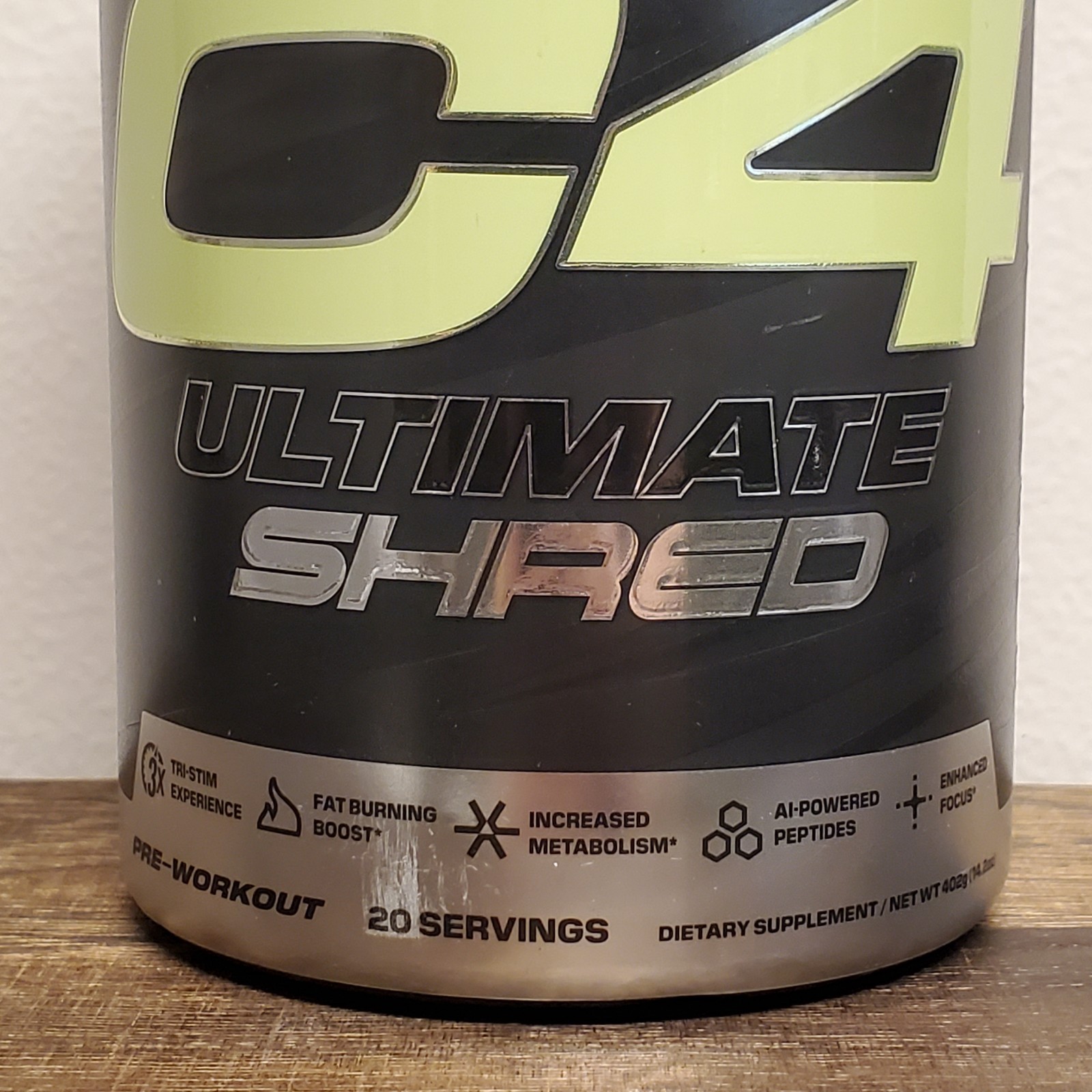 C4® Ultimate Shred, Pre-Workout, Cherry Limeade, 14.2 oz (402 g) EXP: 07/2026