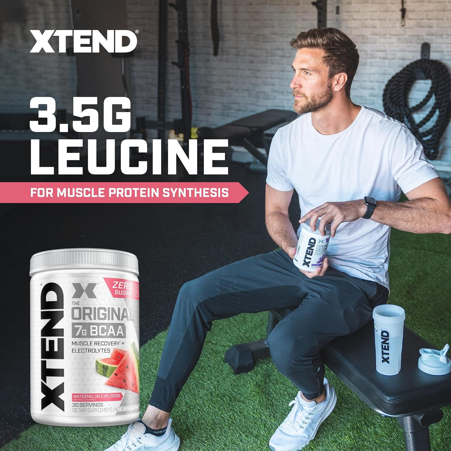 Watermelon Explosion BCAA Powder – Sugar-Free Post-Workout Recovery Drink -30 Se