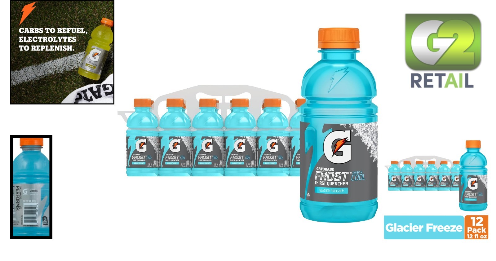 Stay Energized with Thirst Quencher Glacier Freeze – 12 Pack of 12 Fl Oz Bottles