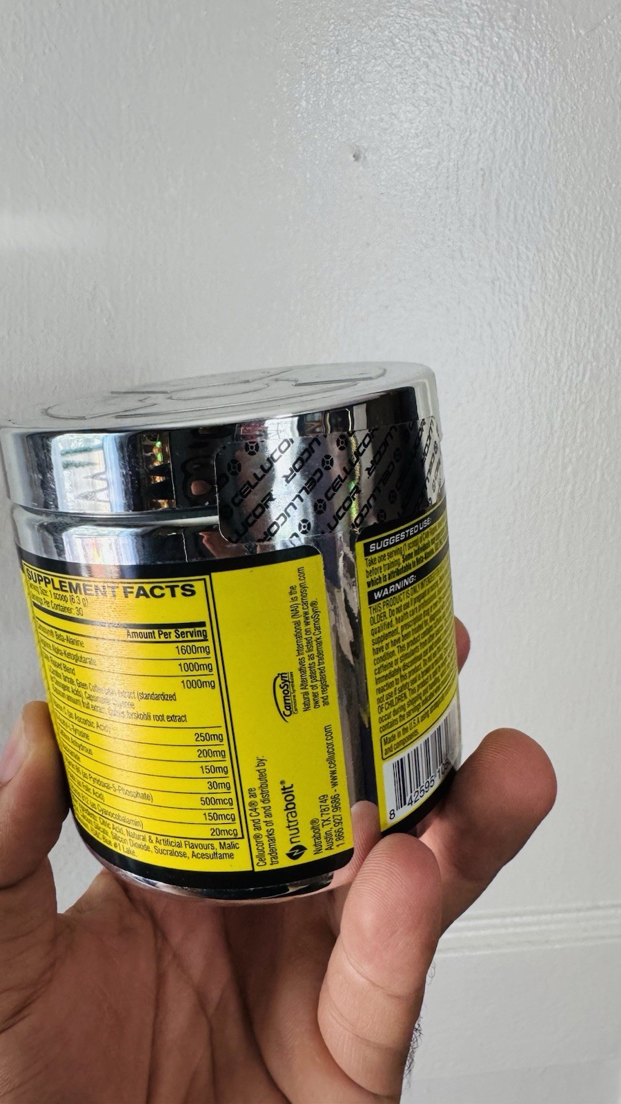Cellucor C4 Ripped Pre-Workout – ID Series Icy Blue Razz 30 Servings