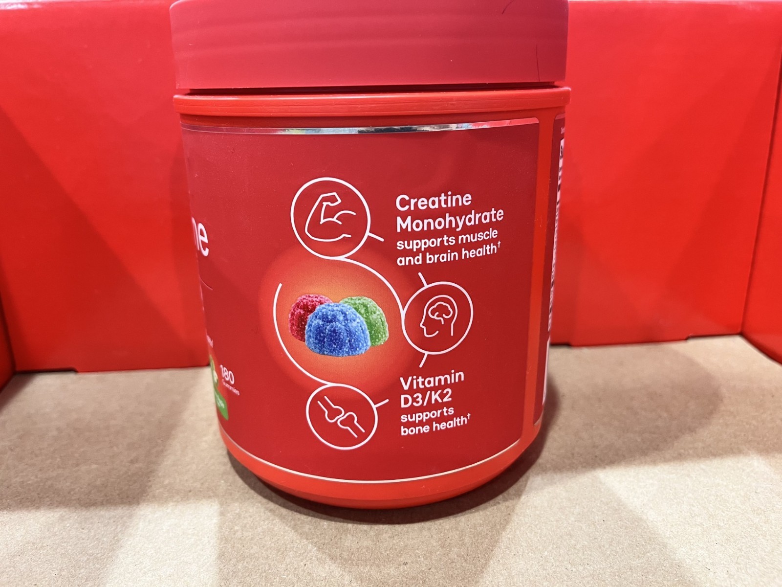 Zena Creatine Gummies D3 K2 Variety Pack Muscle Recovery Energy Supplement