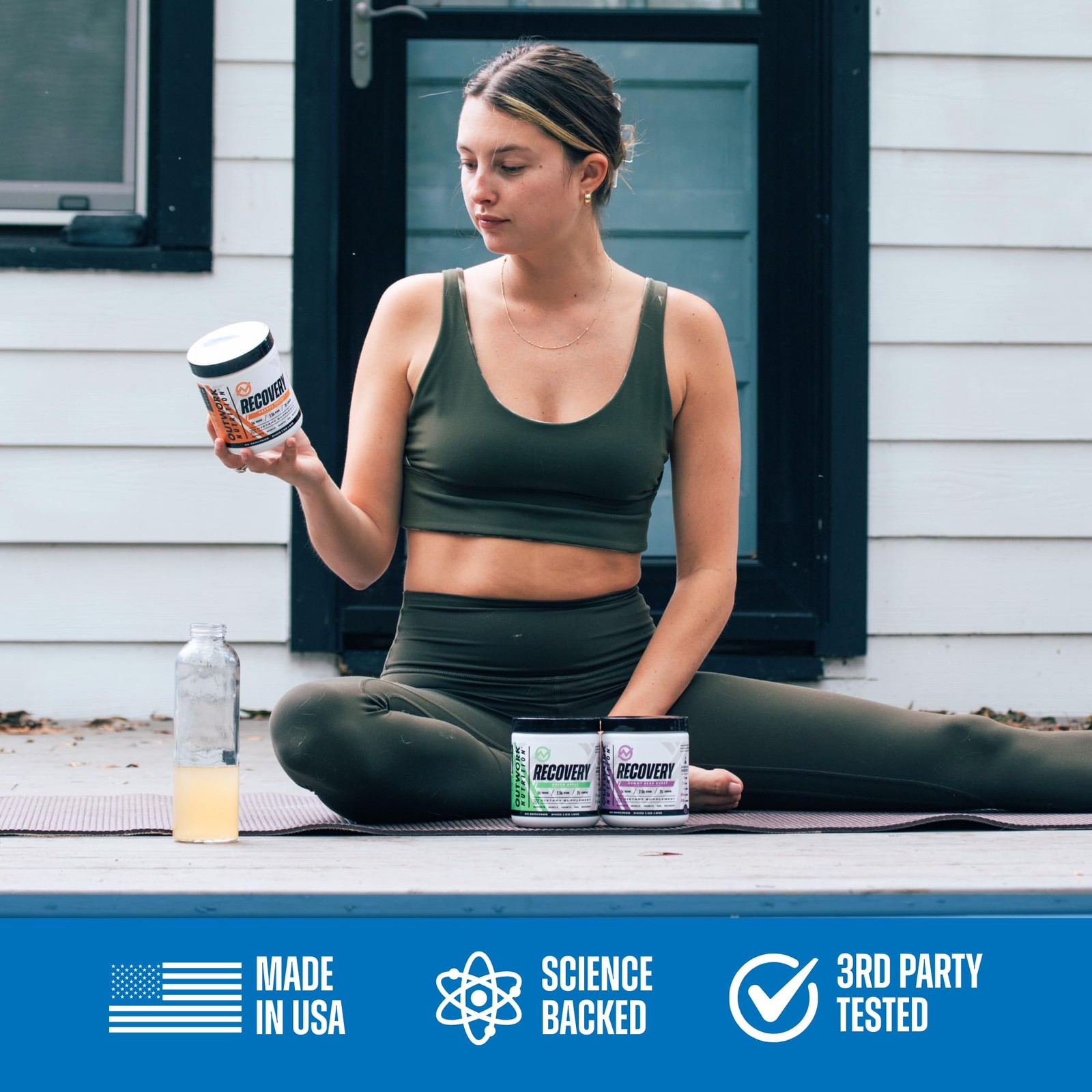 Post Workout Recovery Powder – Creatine Monohydrate, KSM-66 Ashwagandha & Tar…