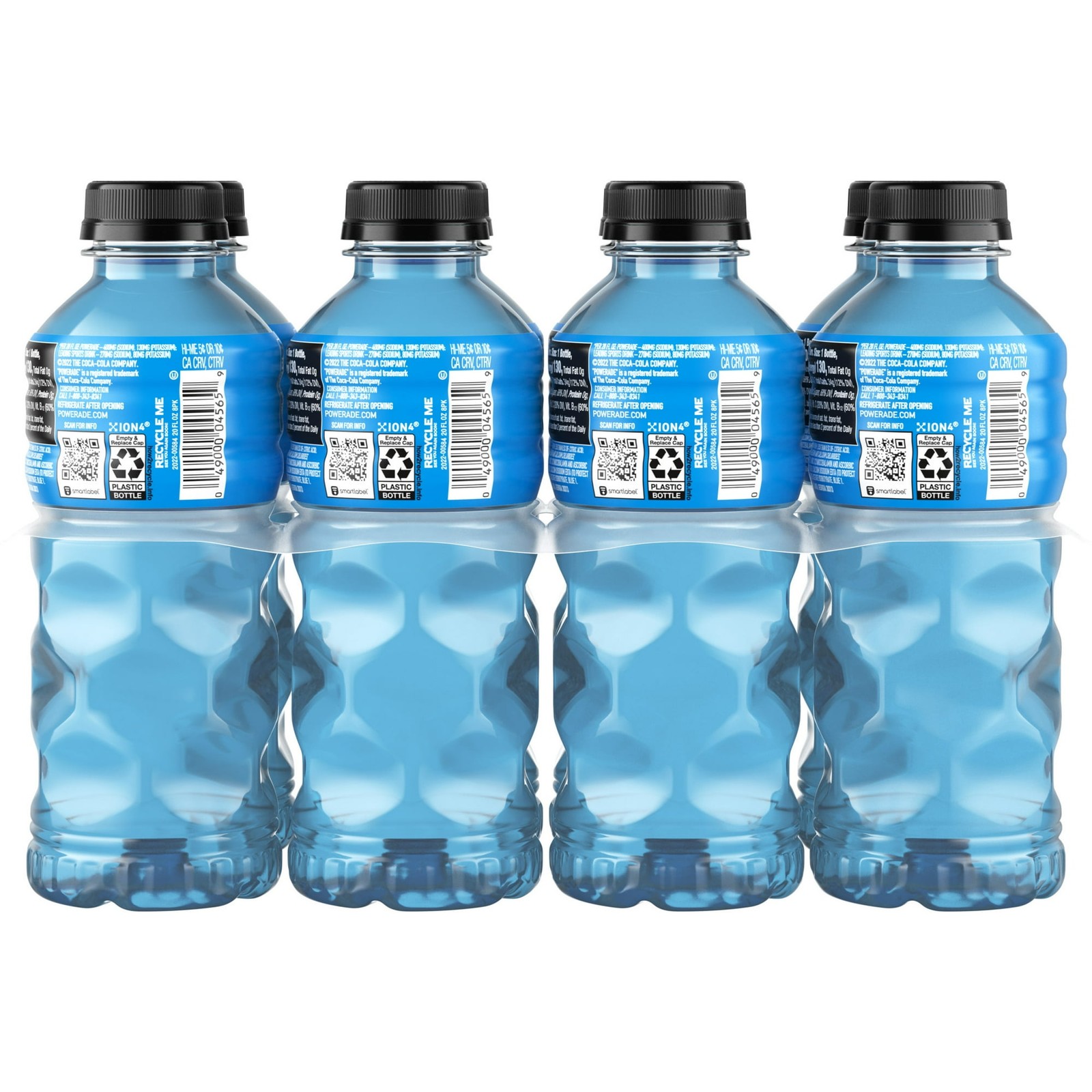 POWERADE Mountain Berry Blast Electrolyte Sports Drink Bottles, 20 fl oz, 8 Pack