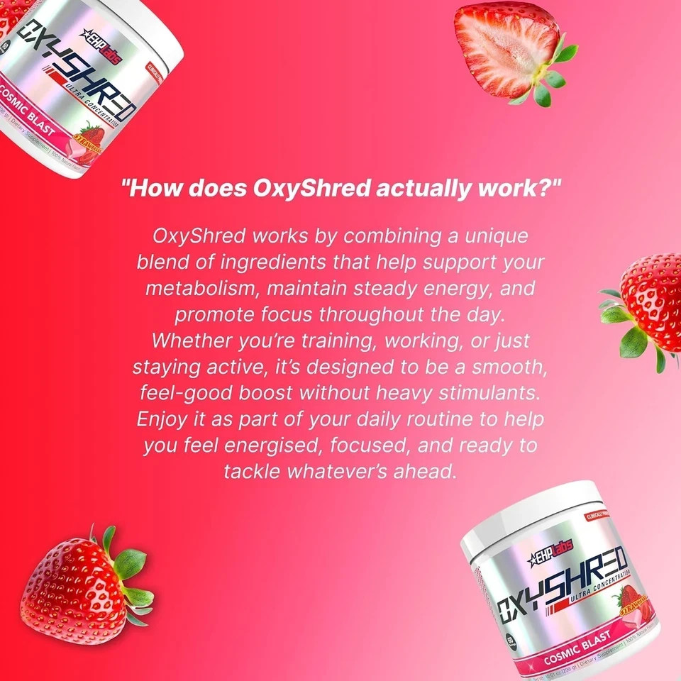 EHP Labs OxyShred 60 Servings – Cosmic Blast, 2-Bottle Set