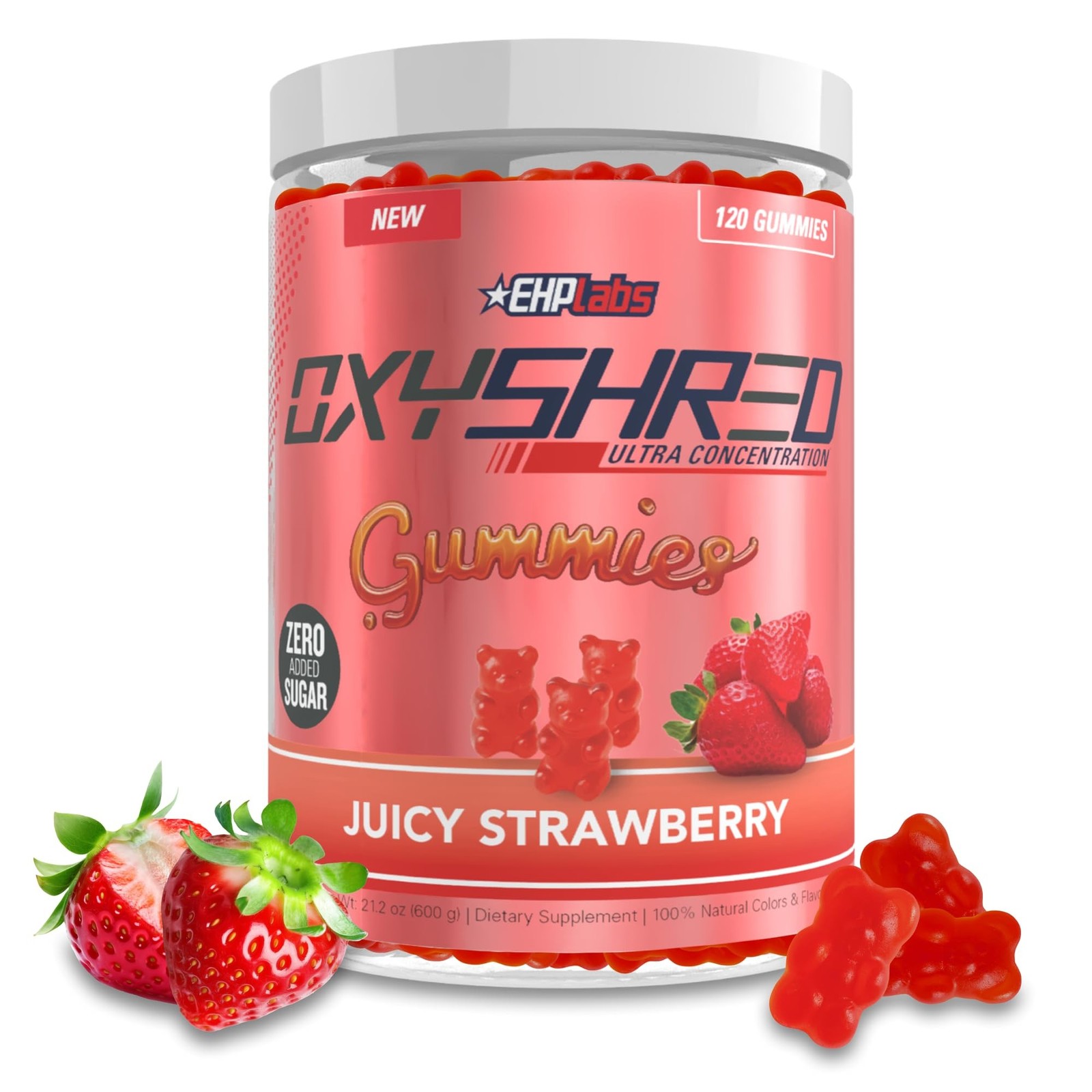 EHP Labs OxyShred Gummies – Pre Workout Gummies & Energy Chews with 100mg Caf…