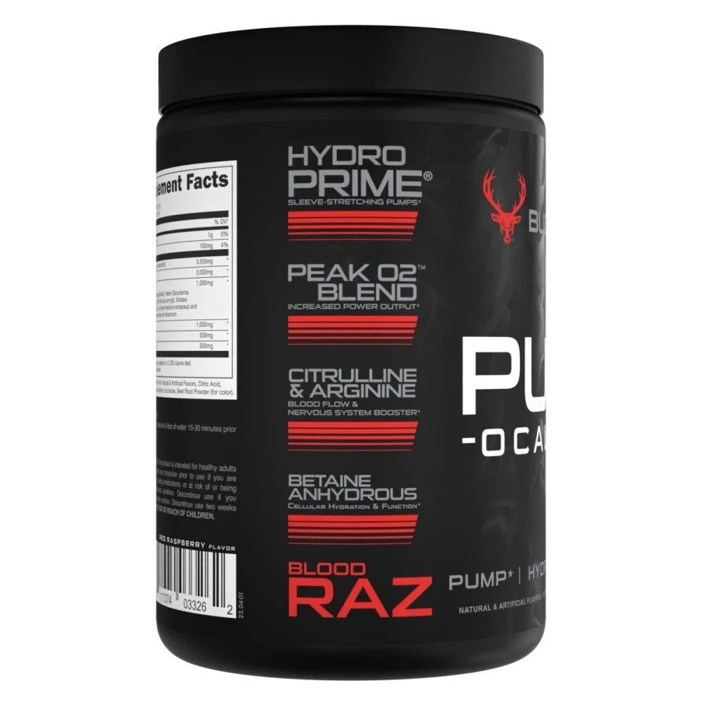 BUCKED UP PUMP-OCALYPSE BLOOD RAZ 13.8 OZ 30 SERVINGS 12/2026