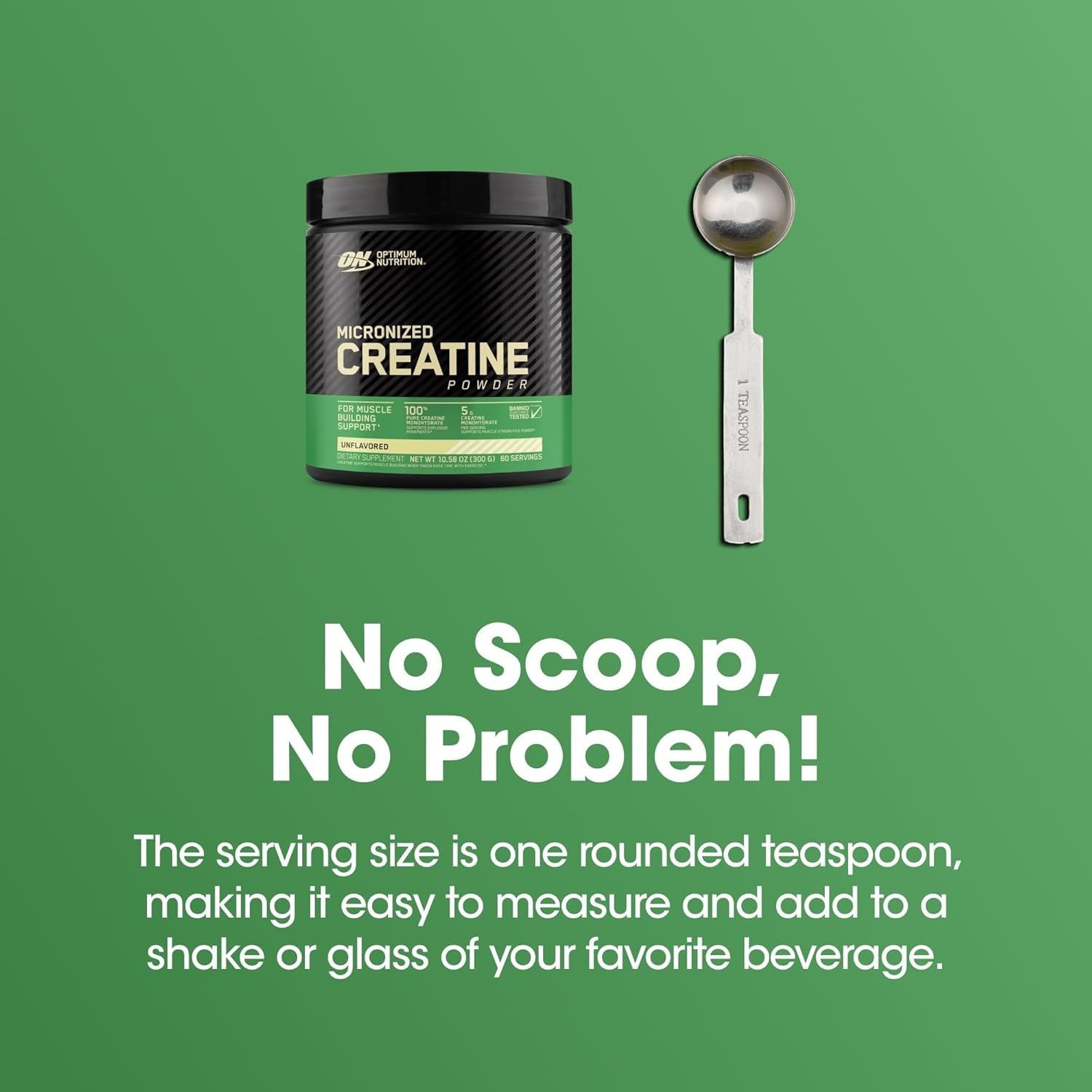 Optimum Nutrition Micronized Creatine Powder 60-120-240 Servings Unflavored