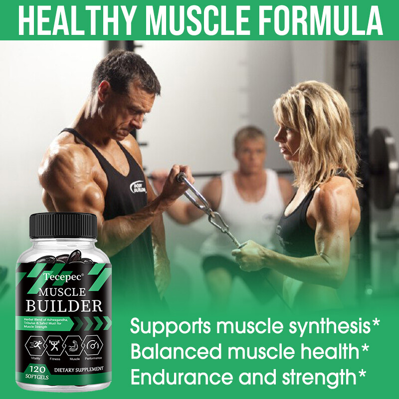Muscle Builder, Testosterone Booster & Muscle Gain, Energy Capsules