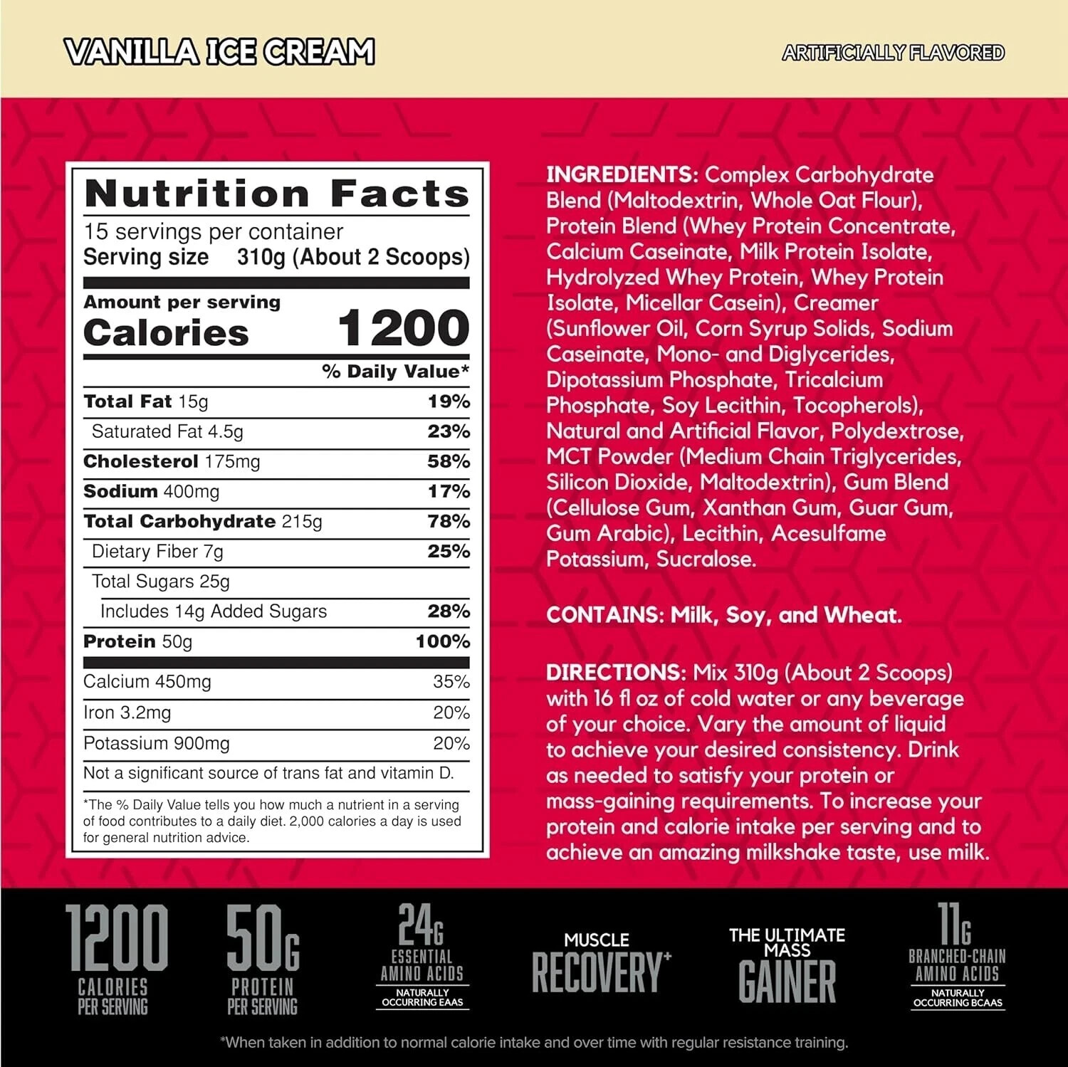 BSN True-Mass 1200 High Calorie Weight Mass Gainer 10.25LB Bags 3 Flavors New