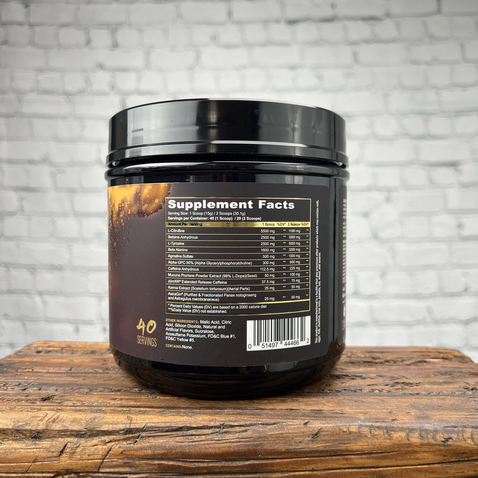 PANDA Supplements Pandamus Extreme Pre Workout 40 Servings Green Apple
