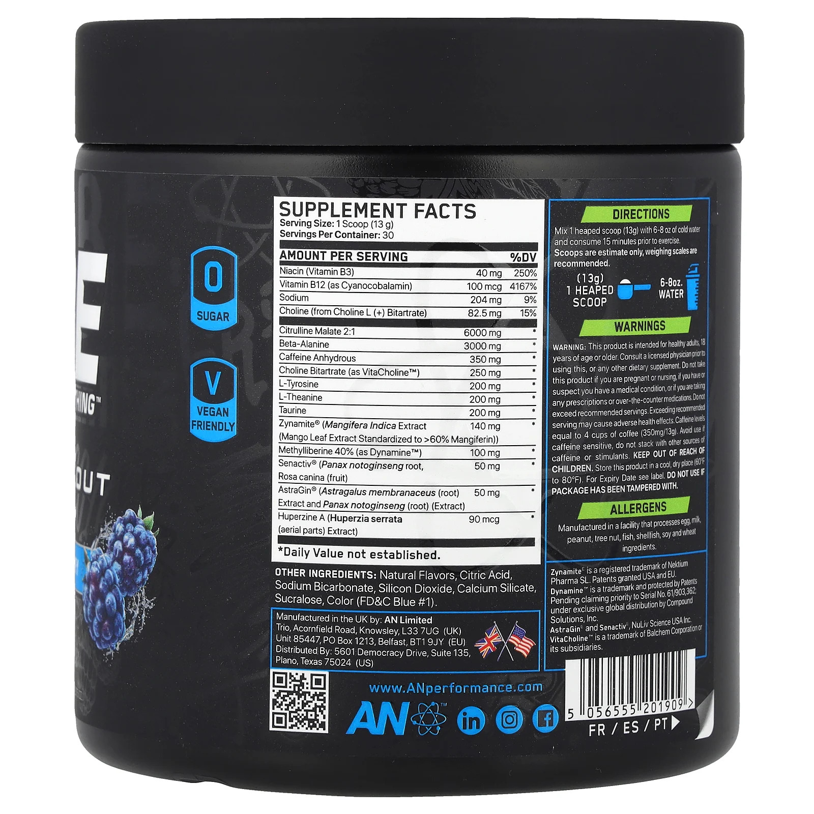 Ultimate Pre-Workout, Blue Razz, 13.75 oz (390 g)