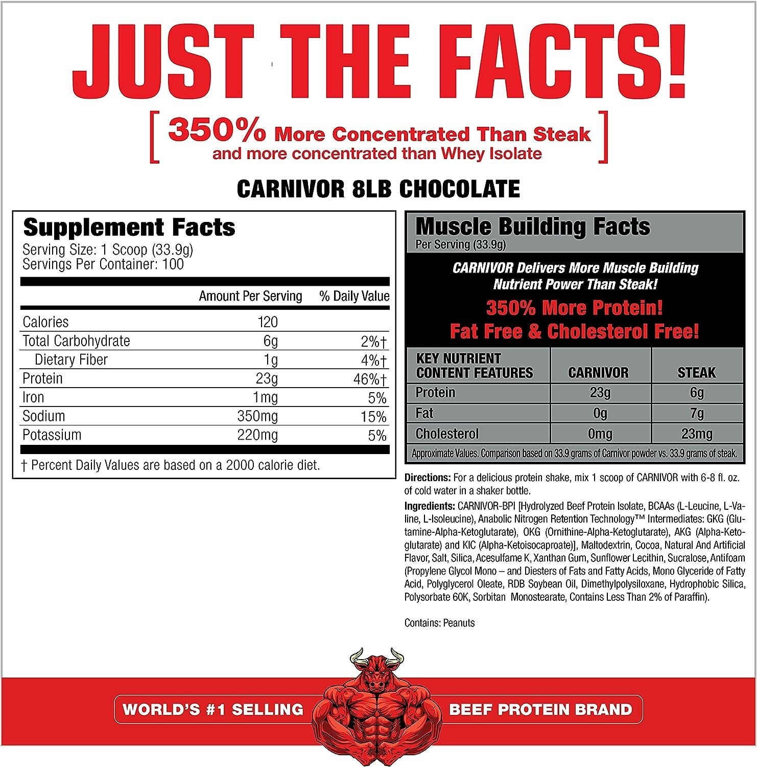 MuscleMeds Carnivor Beef Protein Isolate 100 Servings 7.34lb Bags 2 Flavors NEW
