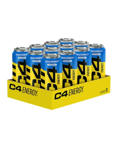 12x CELLUCOR C4 Energy Drink Carbonated Sugar Free Frozen Bombsicle 473ml