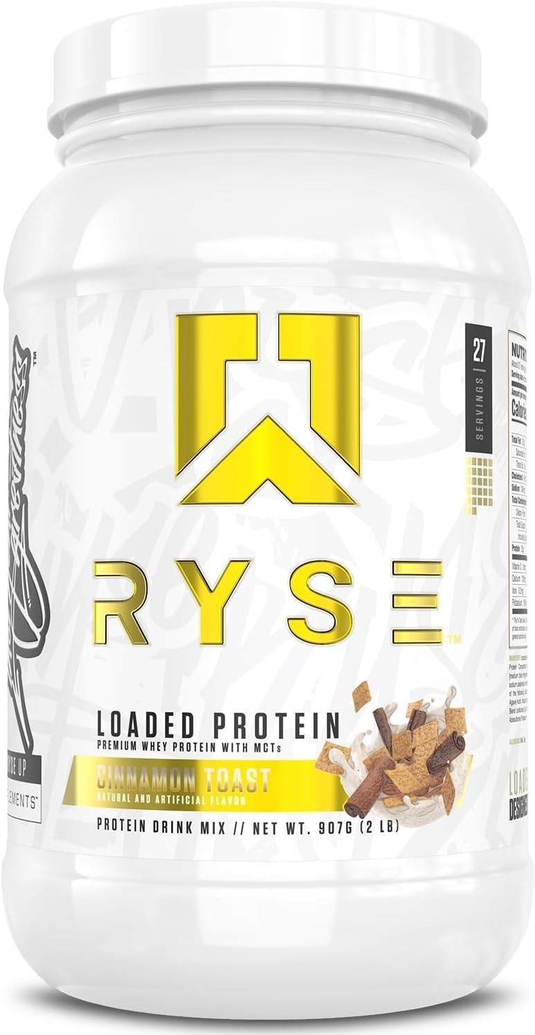 Whey Protein Powder Cinnamon Toast 25g Isolate Concentrate Prebiotic Fiber MCT