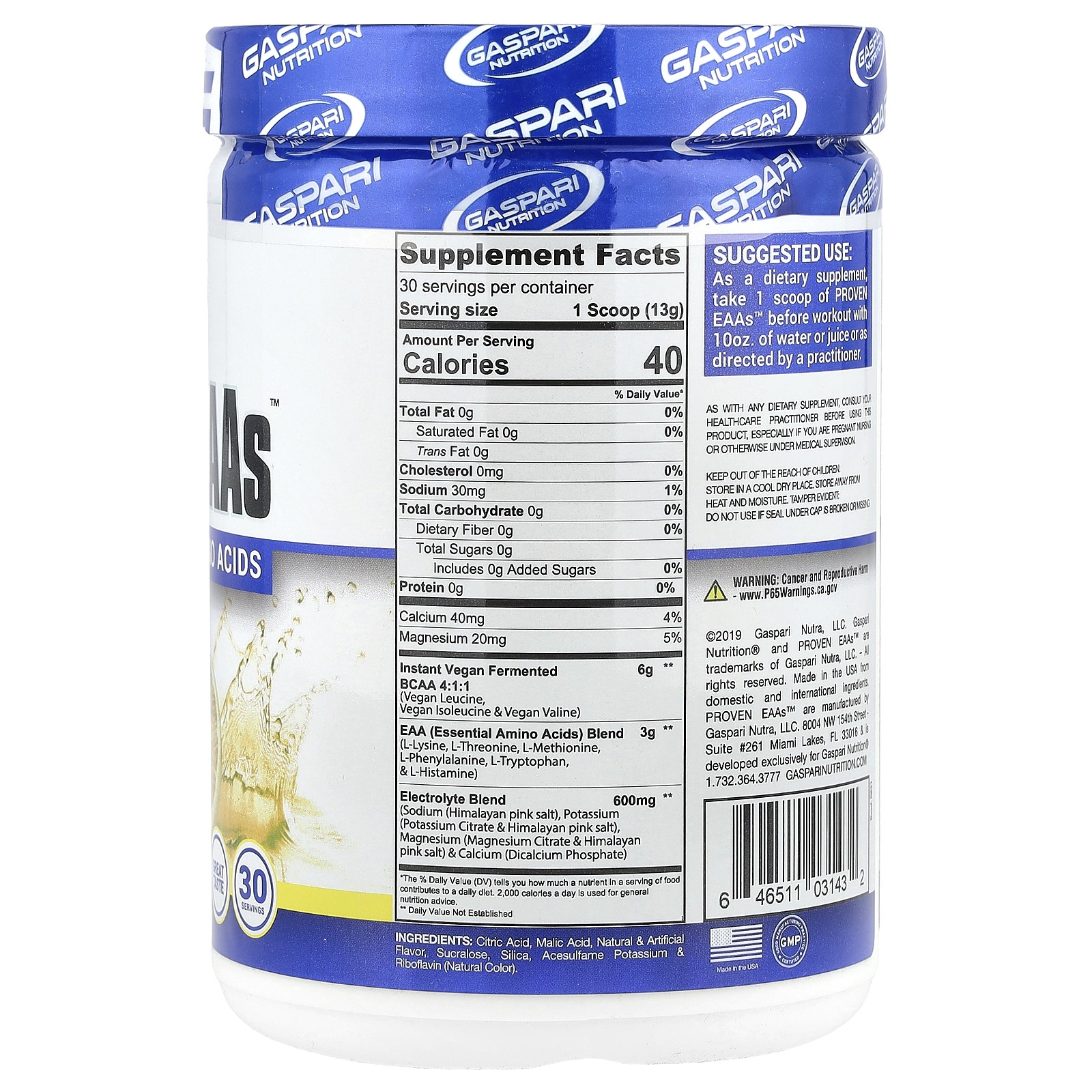 Proven EAAs, Lemon Ice, 13.75 oz (390 g)