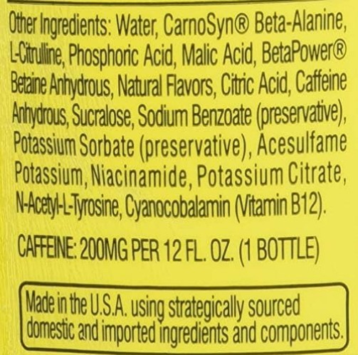 C4 Energy Fruit Punch Drink with Beta-Alanine, Zero Sugar – Perfect for Workouts