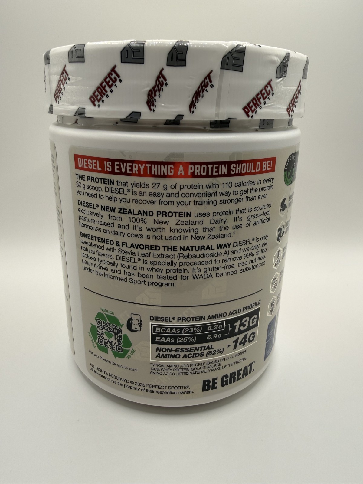 DIESEL French Vanilla Flavored Whey Protein Power 360G 12 Servings – Brand New