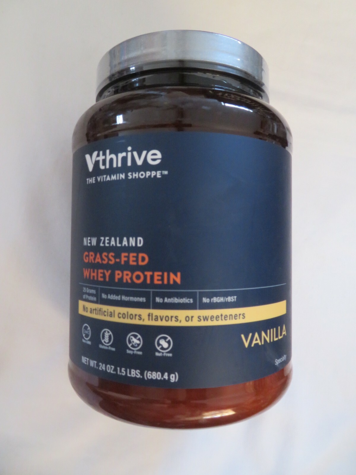 Thrive Vitamin Shoppe New Zealand Grass-Fed Whey Protein Vanilla 24 Oz 18 Serv ^