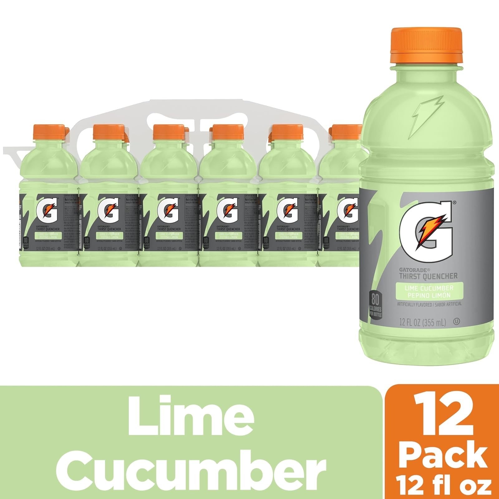 Gatorade Thirst Quencher Lime Cucumber 12 Fl Oz Pack of 12