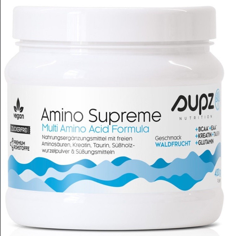 SUPZ Nutrition Amino Supreme Multi Amino Acid Powder Mixed Berry 420g Sealed