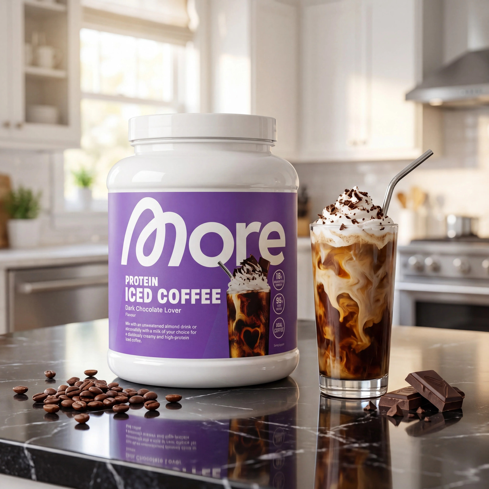More Nutrition Protein Iced Coffee – 14 Varieties | 500g / 2kg | NEW & BOXED