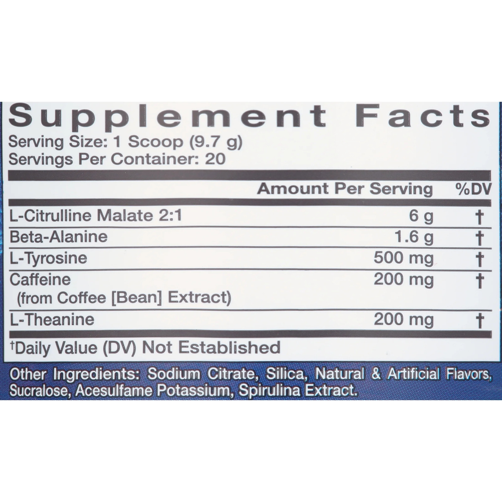 Alani Nu Pre-Workout Powder, Breezeberry, 20 Servings, 200Mg Caffeine