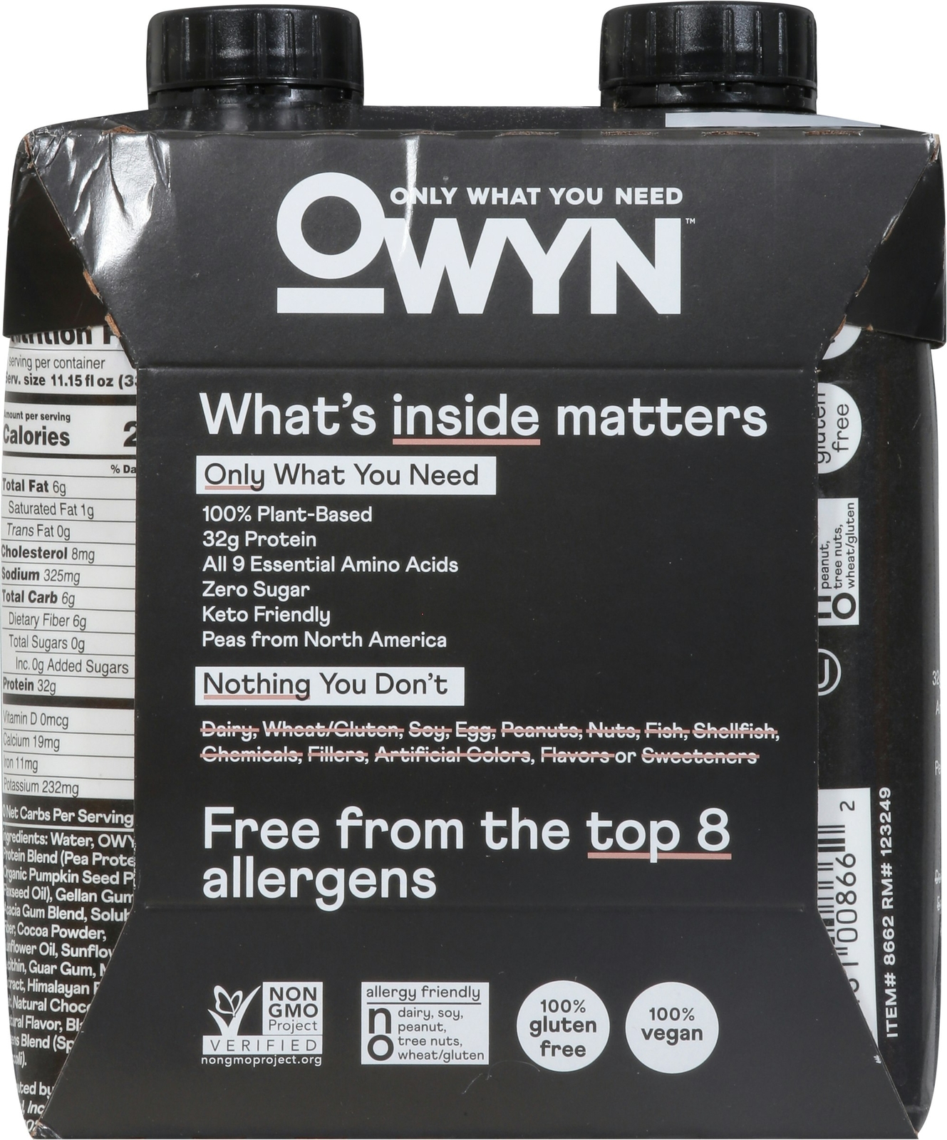 Owyn Elite Protein RTD 4 Pack Chocolate 44.6 fl oz (Pack of 3)