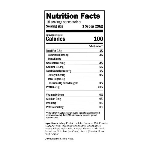 Oath Nutrition 18 Servings Clear Protein Powder – Icy Blue Raspberry