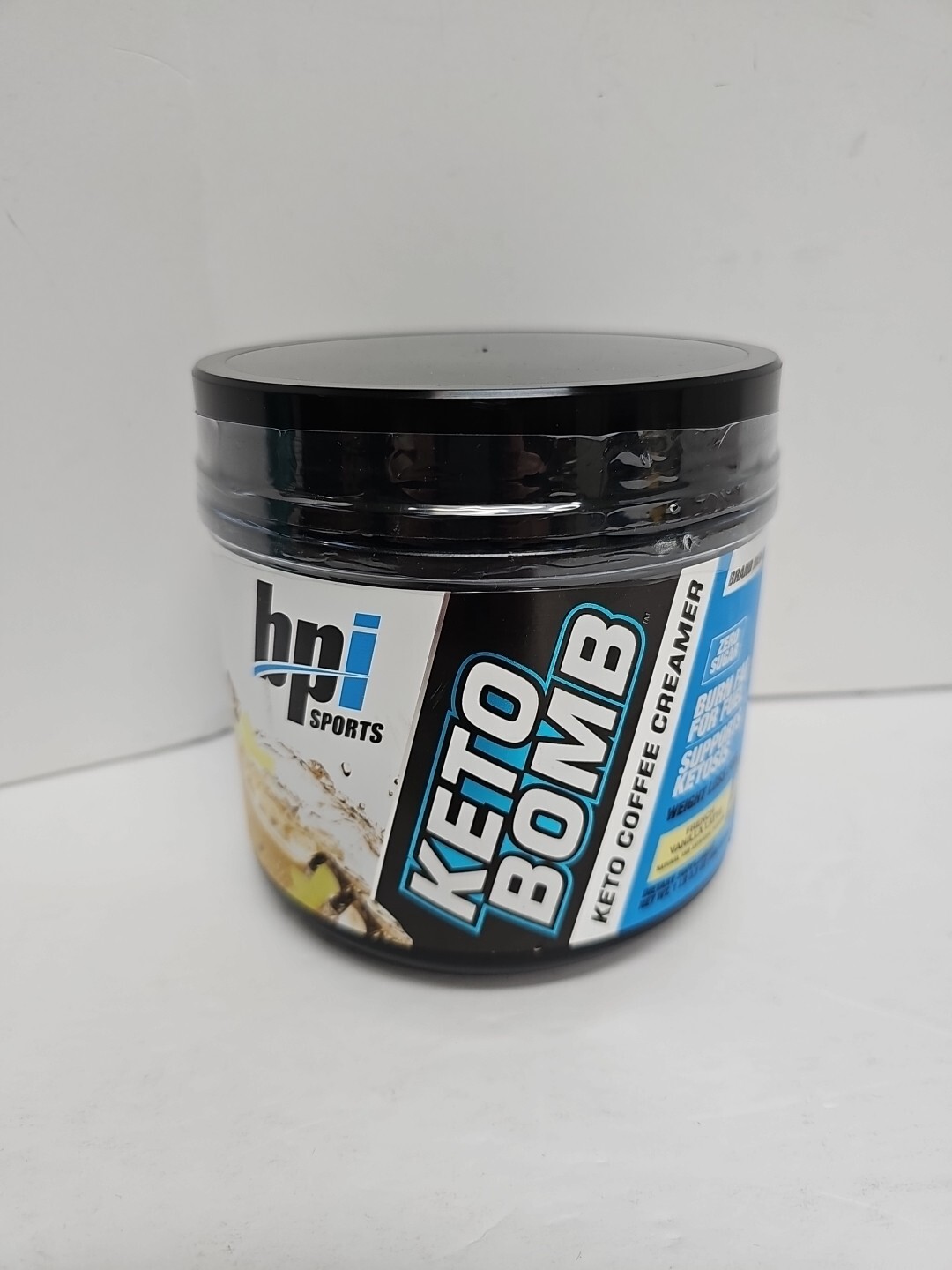 Keto Bomb, Keto Coffee Creamer, French Vanilla Latte, 1 lbs 0.5 oz Exp 05/2025