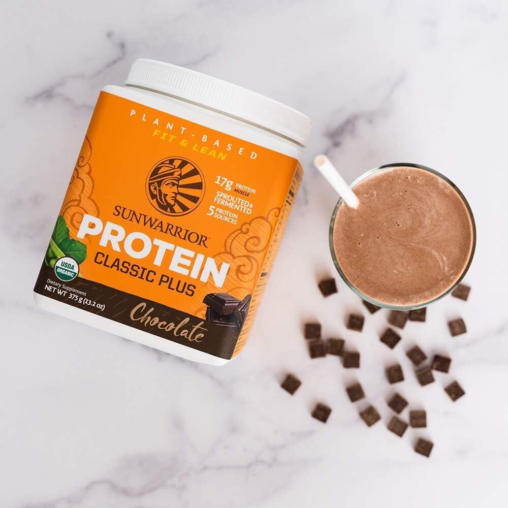 Sunwarrior Vegan Organic Protein Powder Plant-based 5 Superfood Quinoa Chia 375g