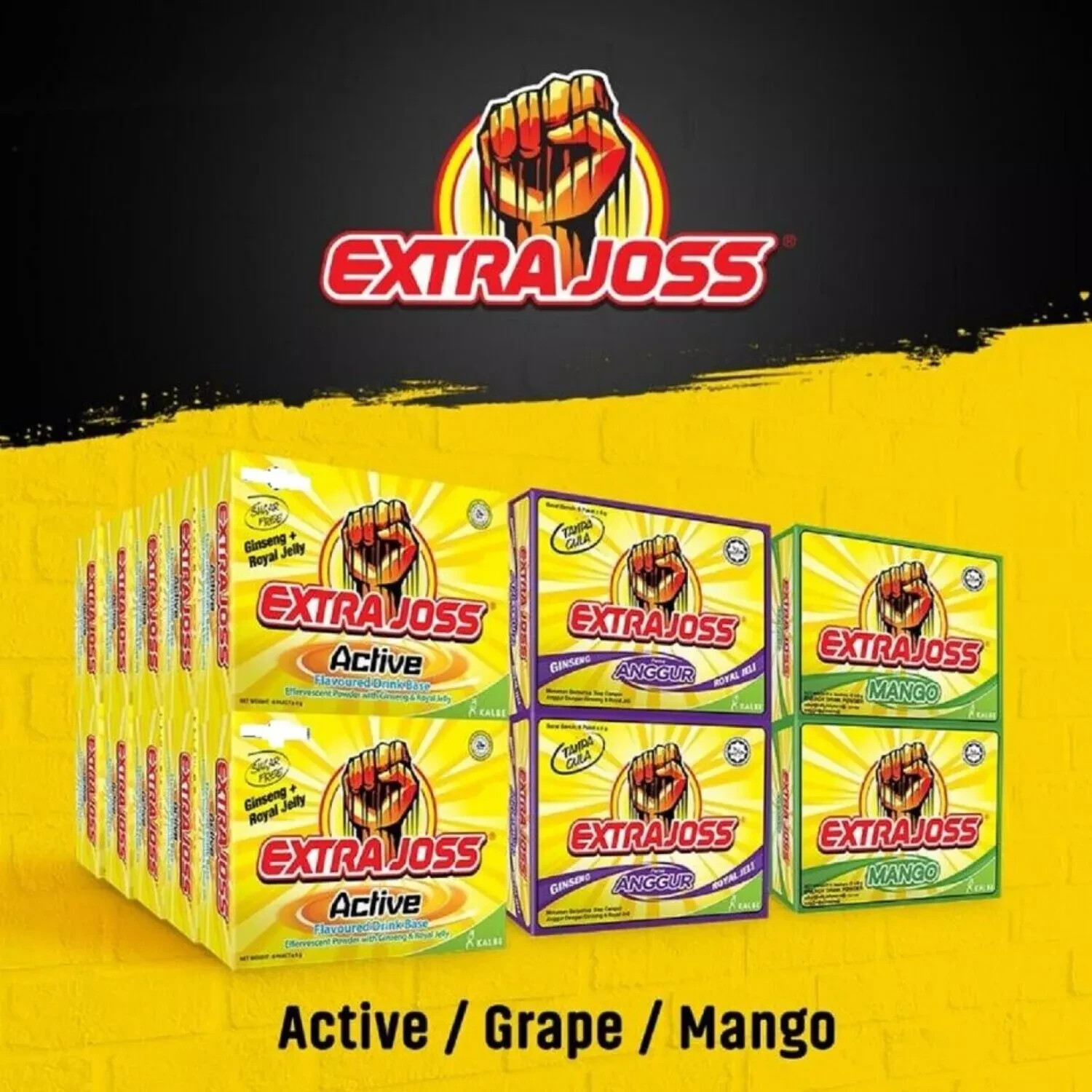 10 Boxes EXTRA JOSS (60 Sachets) Energy Drink Powder Sugar Free Boost Stamina