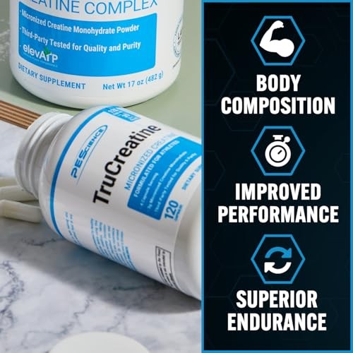 Creatine Monohydrate Capsules 3g 120 Count Muscle Growth Strength