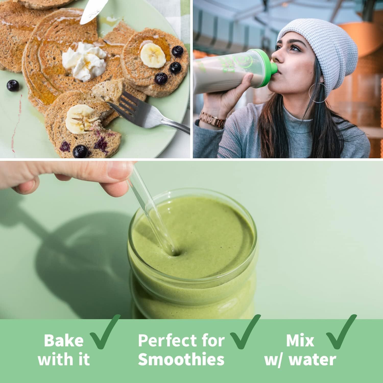 1.1/2.2LBS Pure Pea Protein Powder Vegan Protein Powder Muscle Growth Support