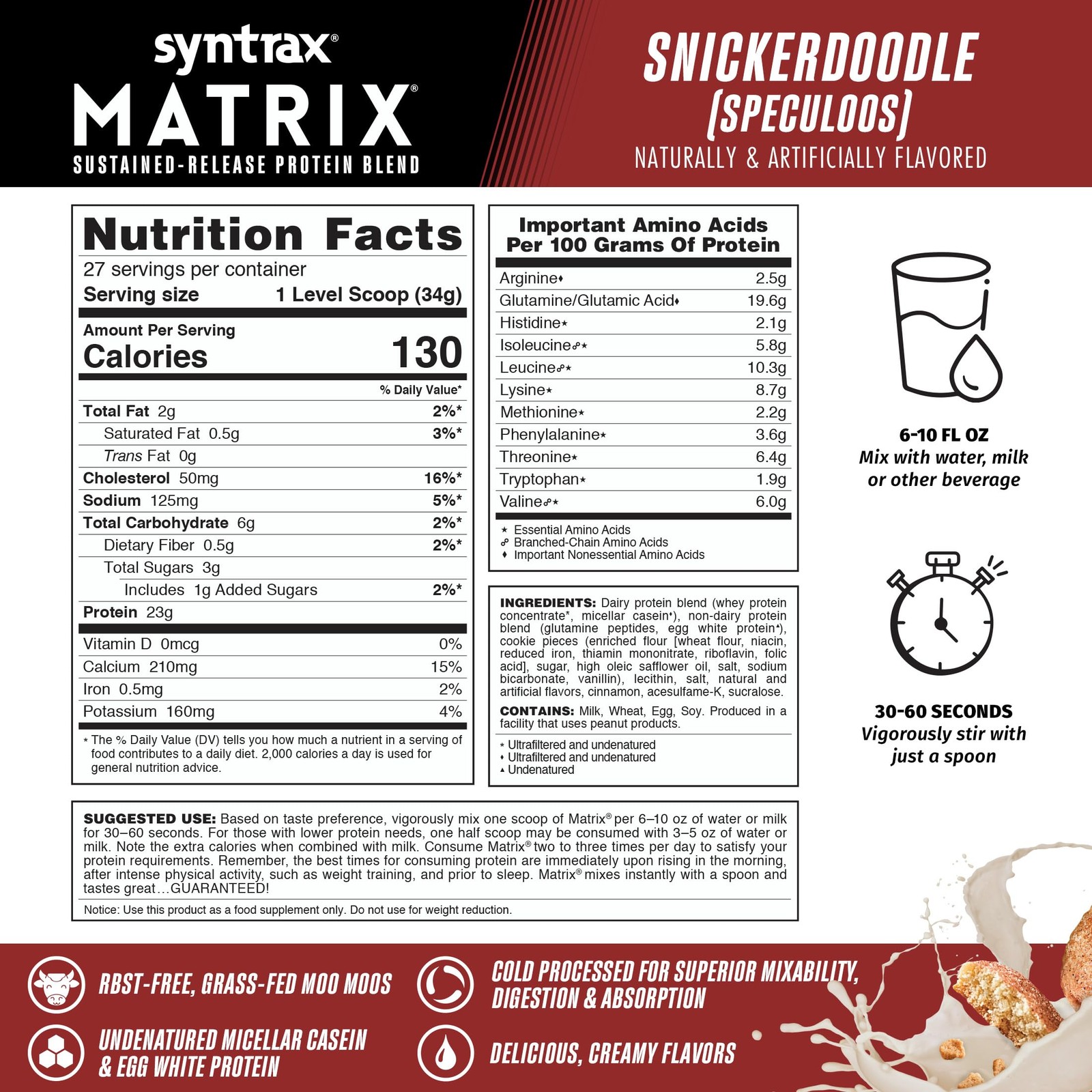 Sustained Release Protein Powder Blend 2Lb Ultrafiltrated Whey Casein Egg White