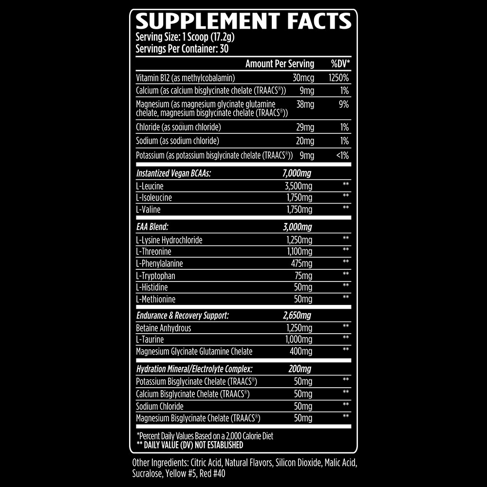 Aminogex Ultra BCAA Powder, Tropical Mango, 30 Servings