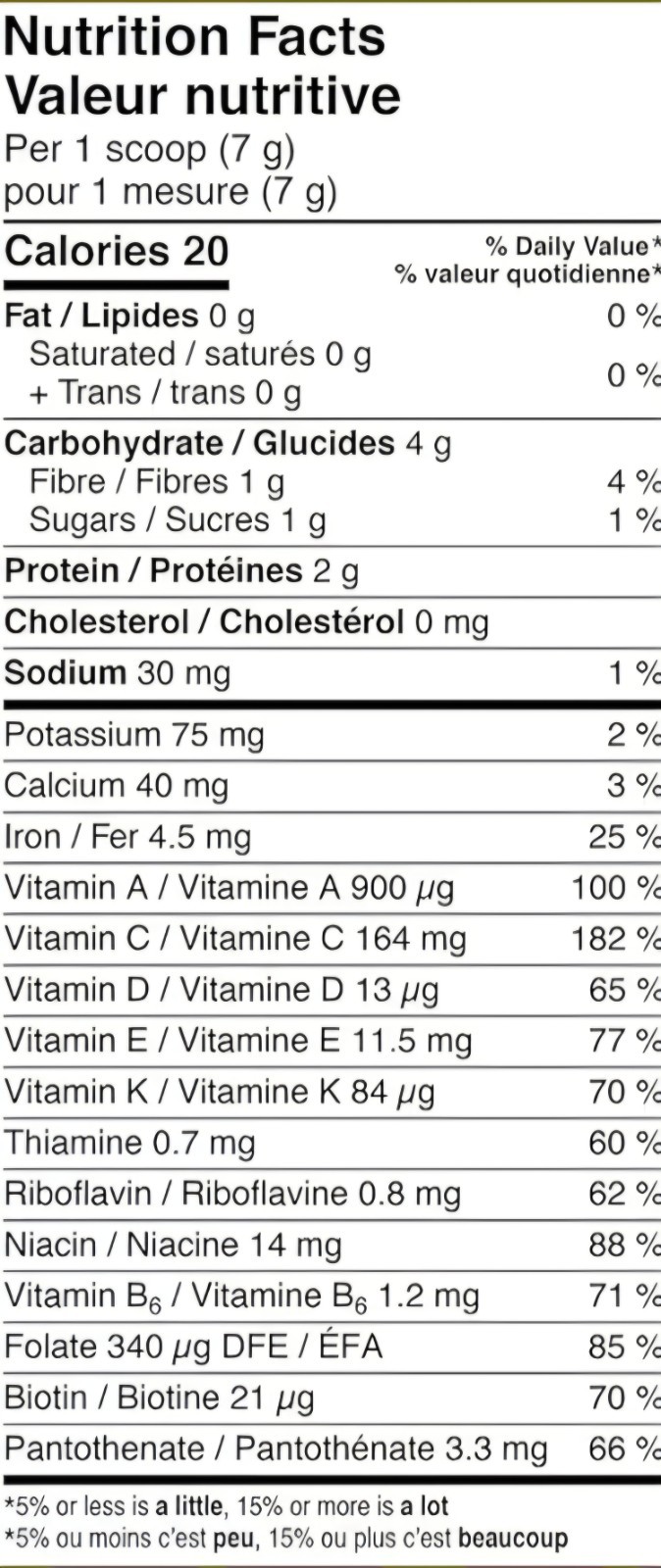 Subi Greens Super Juice Mix 2-Pack Not Flavoured-Peach 80 Servings