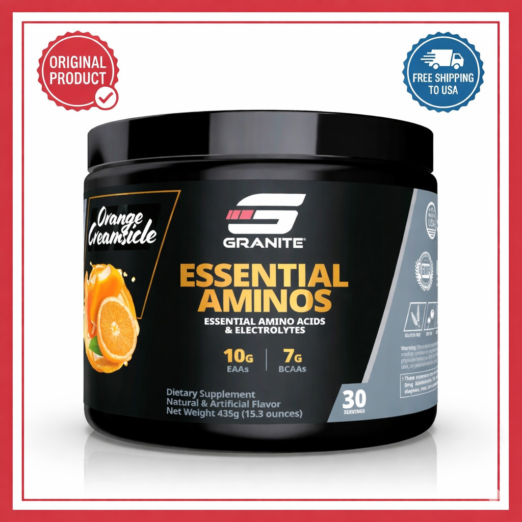 Granite Essential Amino Acids Powder 448g 30 Servings Muscle Recovery