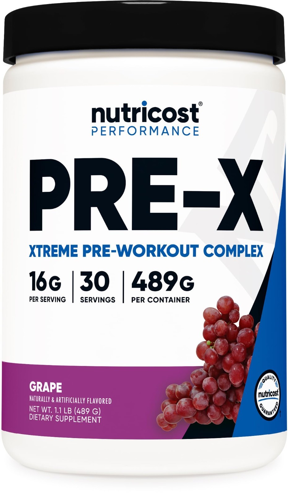 Extreme Pre-Workout Powder Complex – Grape Flavor, 30 Servings, Vegan, Non-GMO,