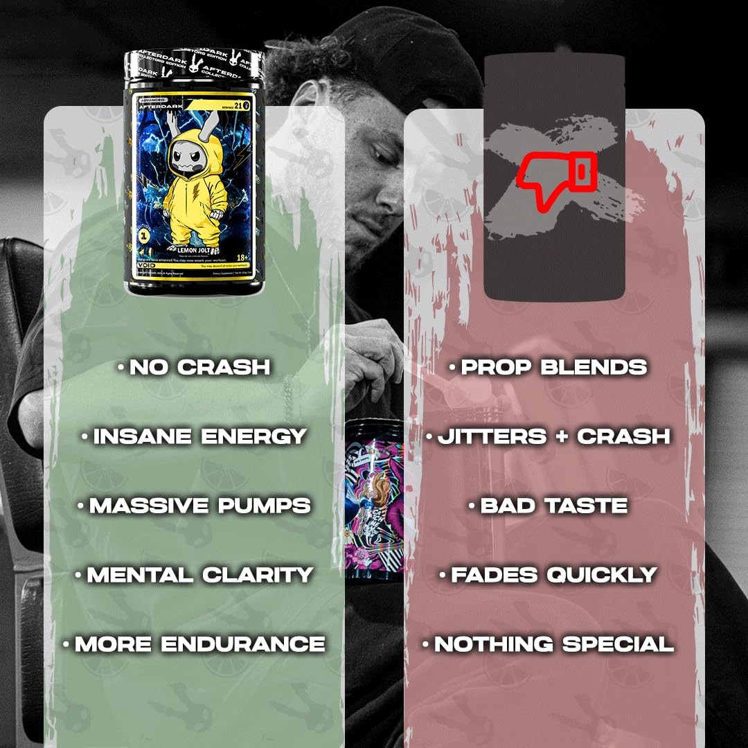 Afterdark Inhuman Void Pre-Workout Powder Enhanced Mind-Muscle Connection