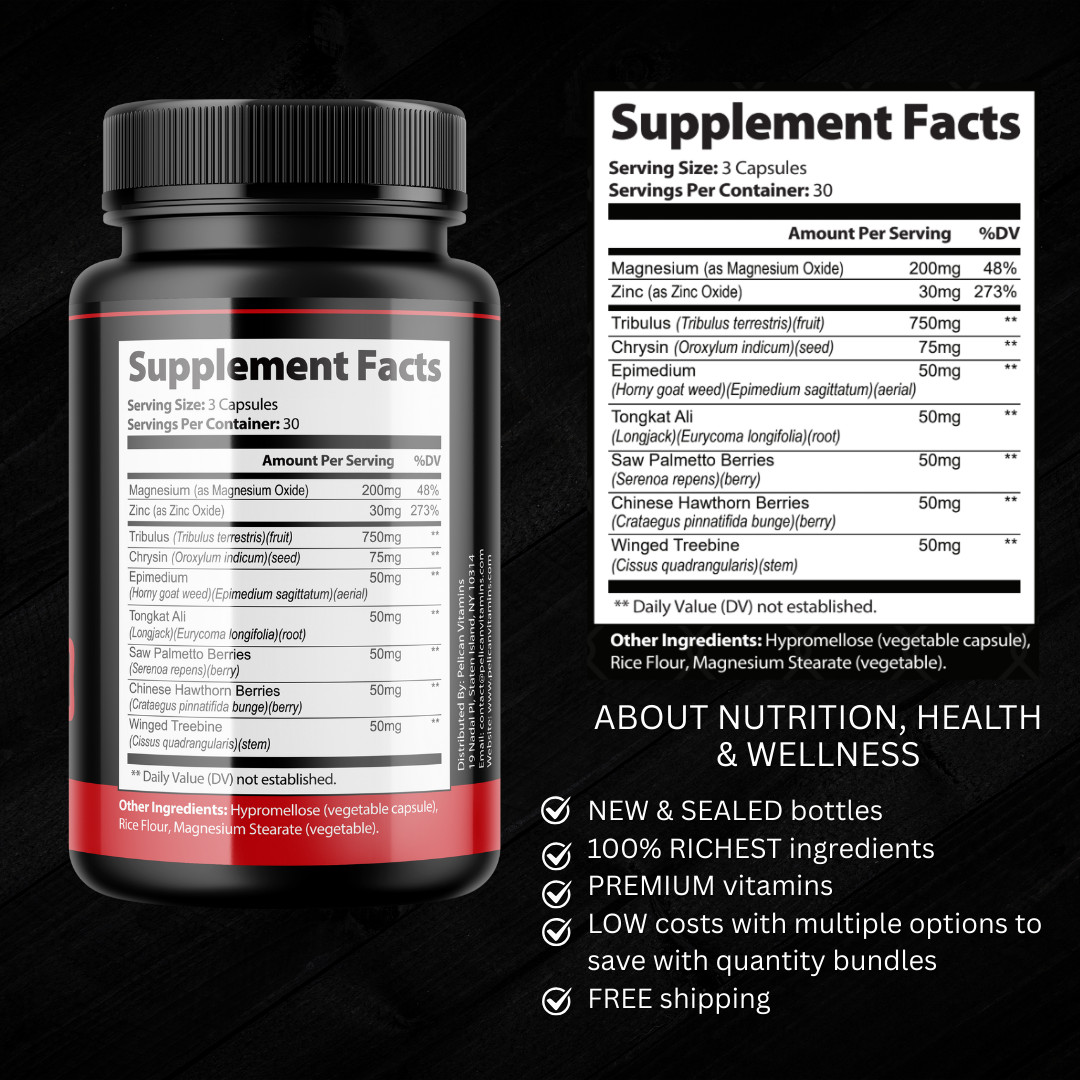 El Diablo- Bodybuilding & Men’s Health Support- 12 Bottles- 1080 Capsules