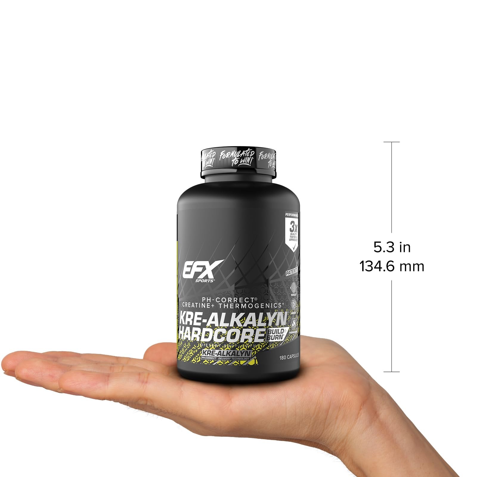Kre-Alkalyn Hardcore | Thermogenic pH Correct Creatine Monohydrate Pill Suppl…