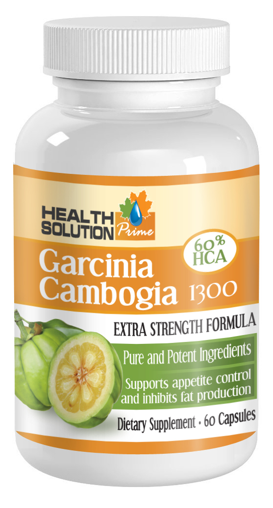 Garcinia Cambogia 60% HCA Extract 1300mg (1 Bottle)