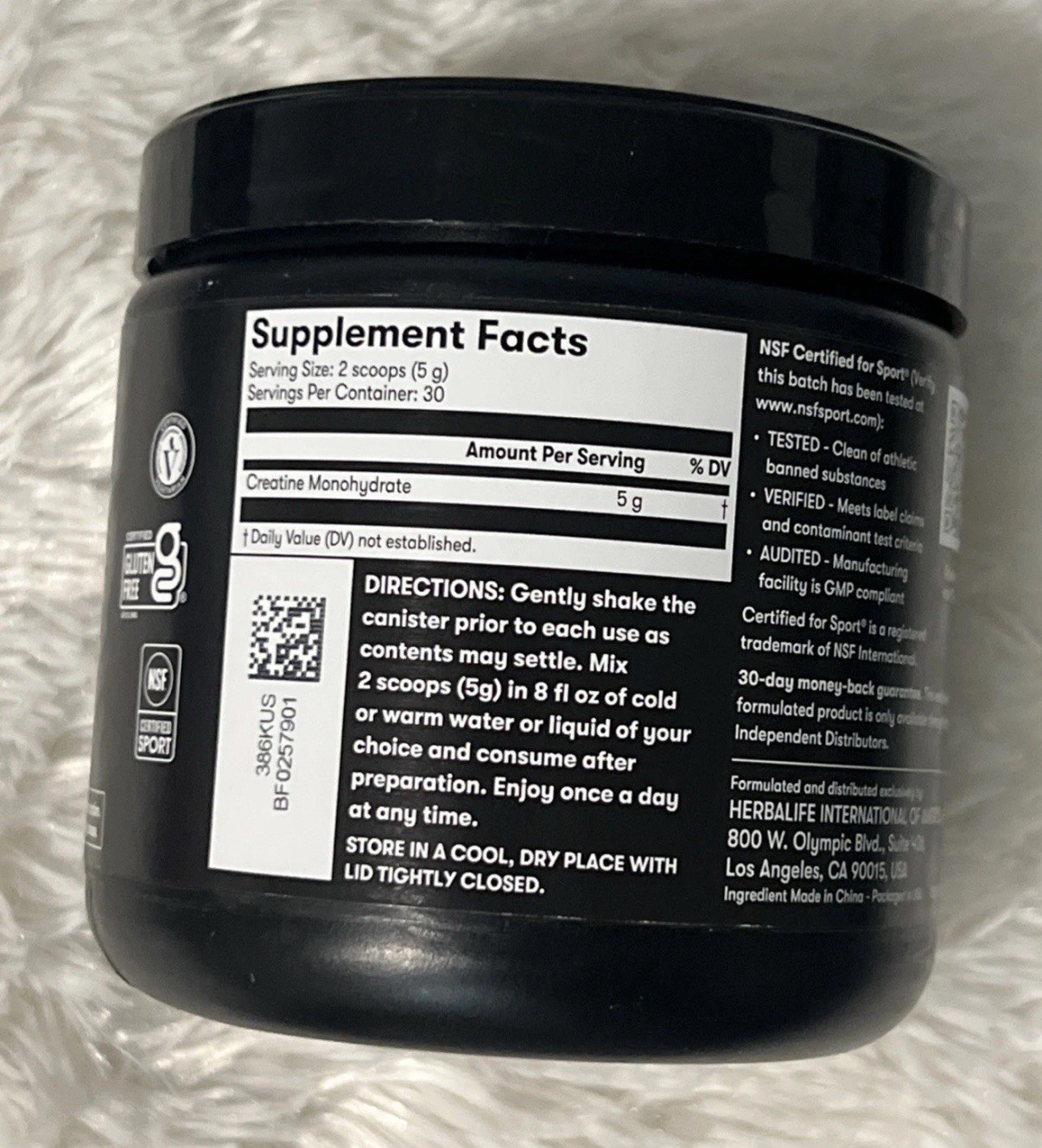 (2) Herbalife Creatine Monohydrate 5.3oz Unflavored to Support Muscle Ex 2/27