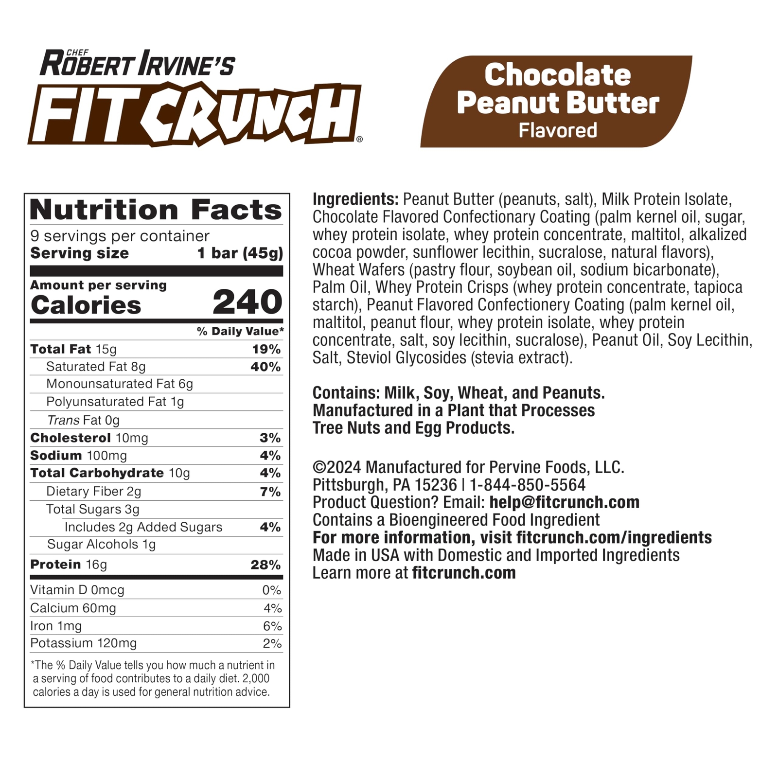 FITCRUNCH Wafer Protein Bars, Designed by Robert Irvine, 16g of Protein & 3g …