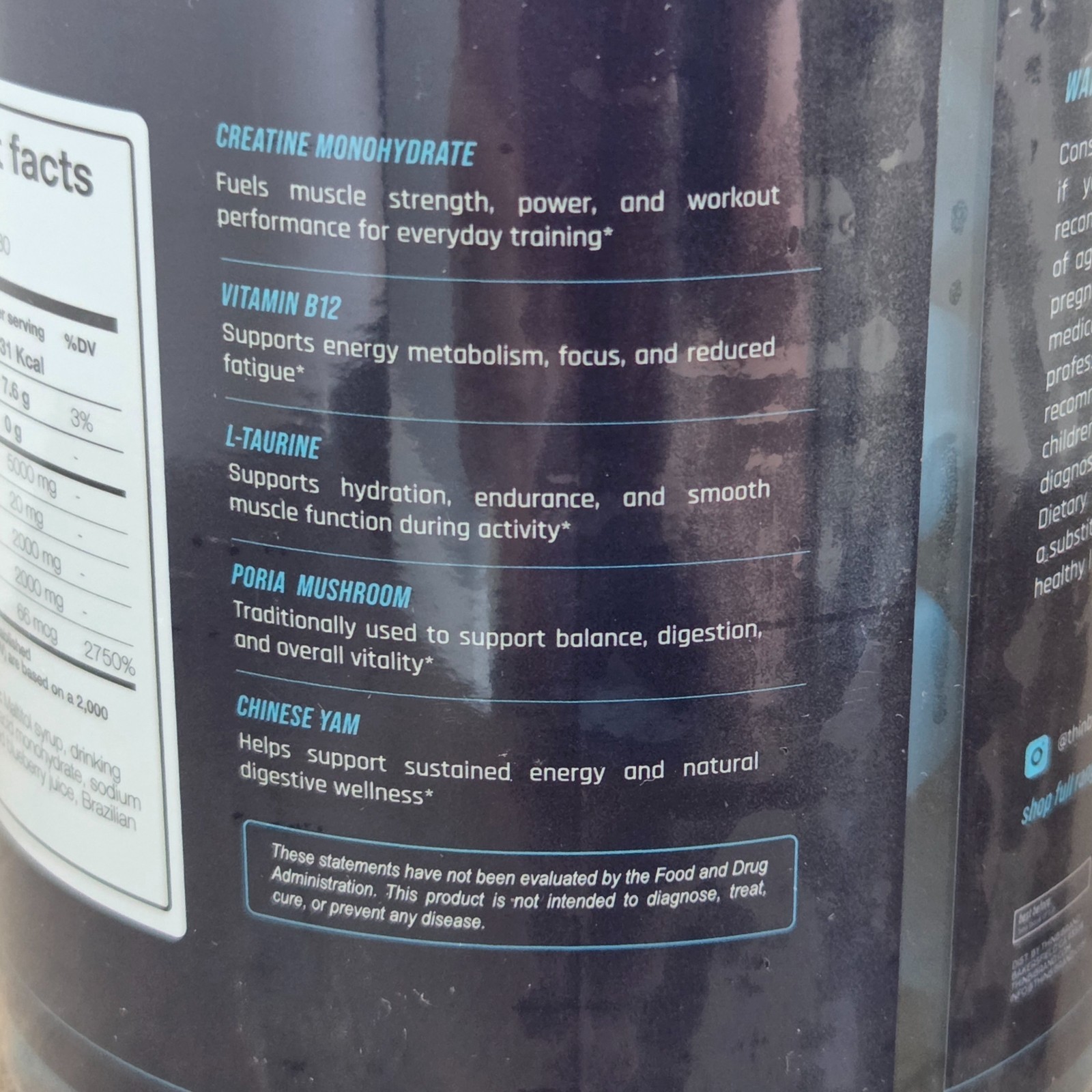Thinbi Creatine Gummies 5-in-1 Complex 5G Creatine Monohydrate B12 & L-Taurine