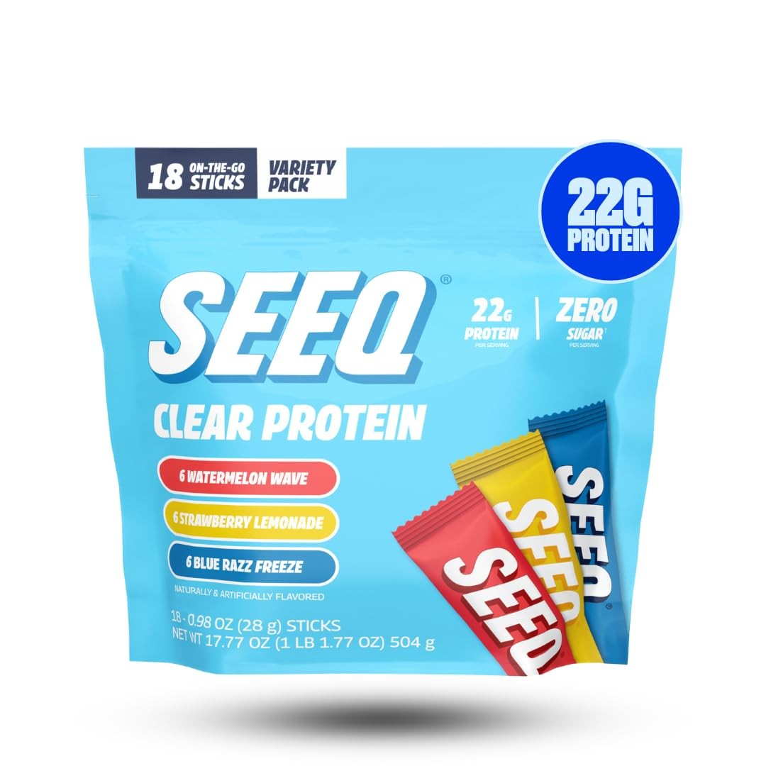 Clear Protein Powder Packets – 18 Count Sample Pack – 22g Clear Whey Protein …