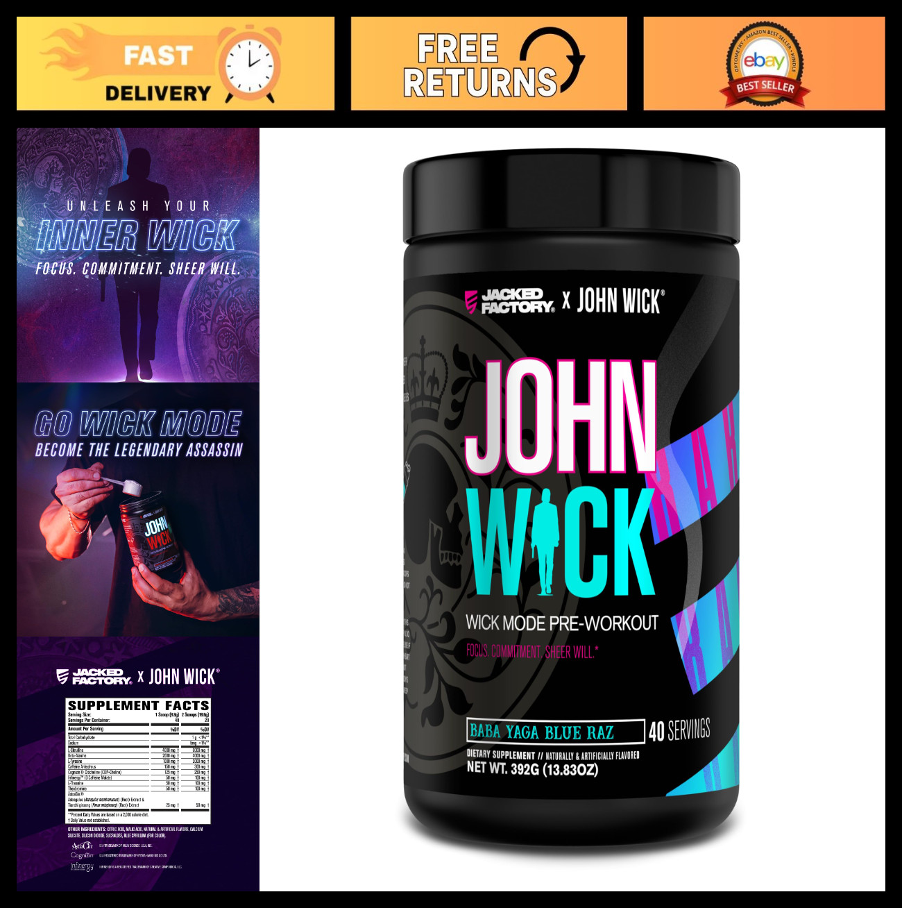 Intense Energy Pre Workout Powder – Battle-Ready Focus & Endurance – 40 Servings
