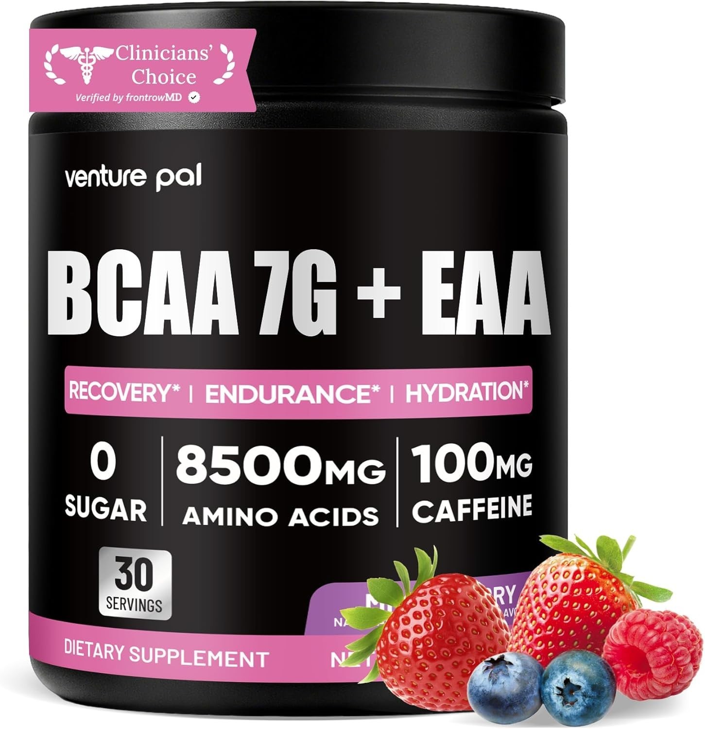 Venture Pal Sugar Free 7g BCAA + EAA Powder | Supports Muscle Recovery