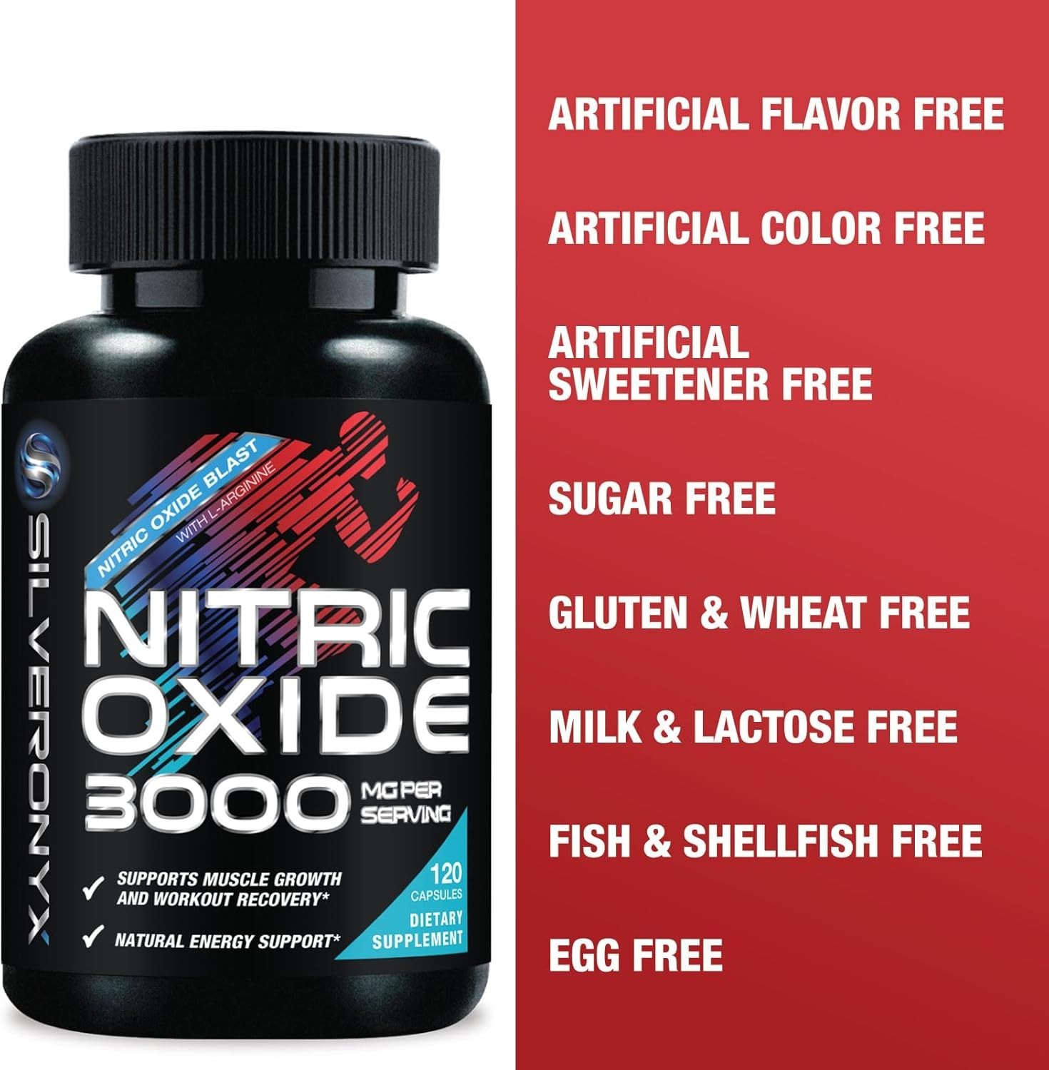 Nitric Oxide Booster 1300mg – Extra Strength L Arginine & Citrulline Supplement