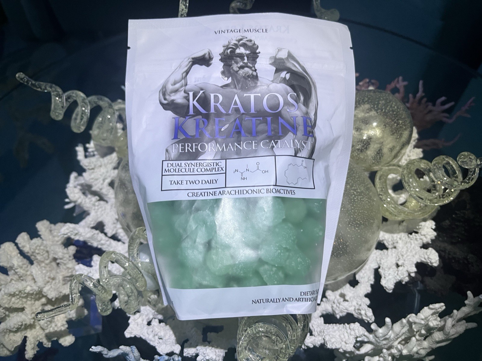 Kratos Micronized Creatine Gummy’s W/Arachidonic Acid By Vintage Muscle💪🏛️